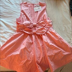 Anthropologie Lovaan Pink Mini Dress with Bows